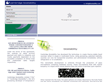 Tablet Screenshot of biostability.com